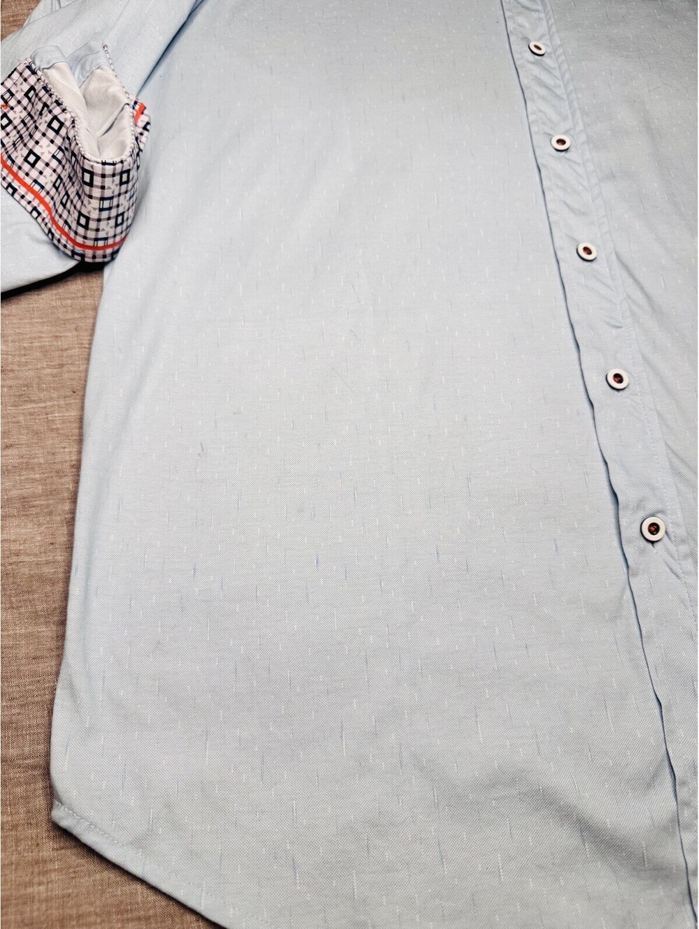Buttercloth XL Tall Dark Blue Men's Shirt Longsleeve Button Up Performance - Picture 6 of 9